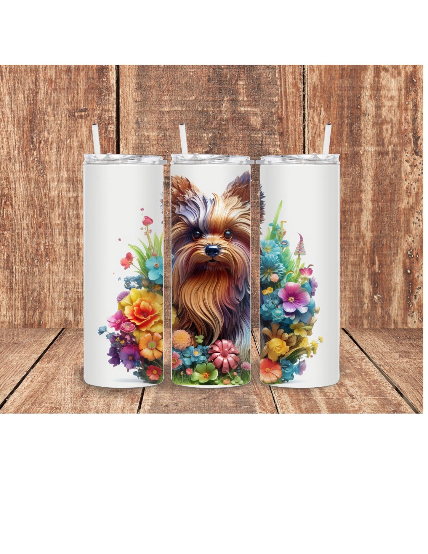 Yorkshire Dog 3D tumbler