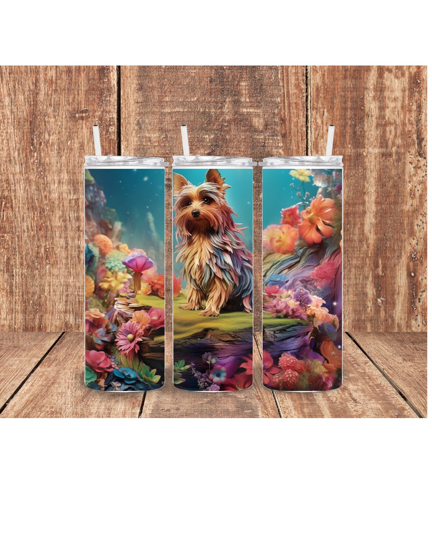 Yorkshire Dog 3D tumbler