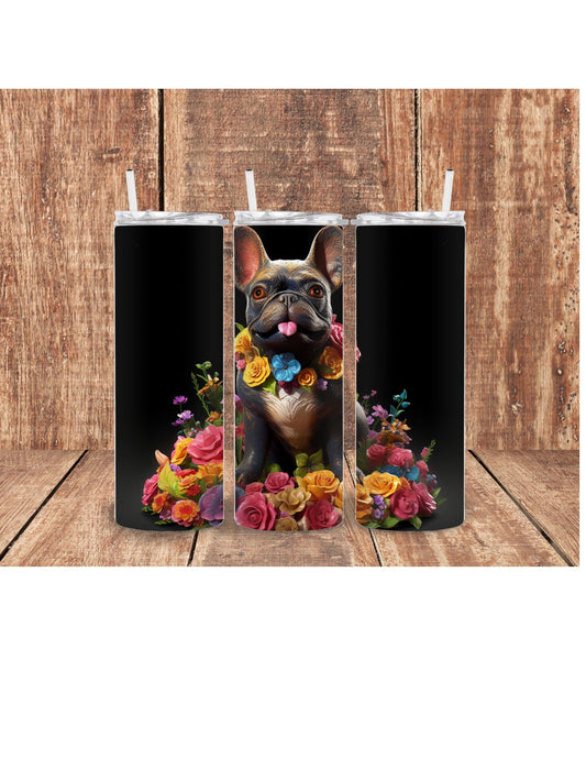 French Bulldog dog 3D Tumbler