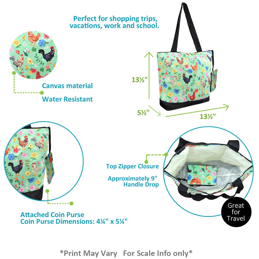 Peep Meadow NGIL Canvas Tote Bag