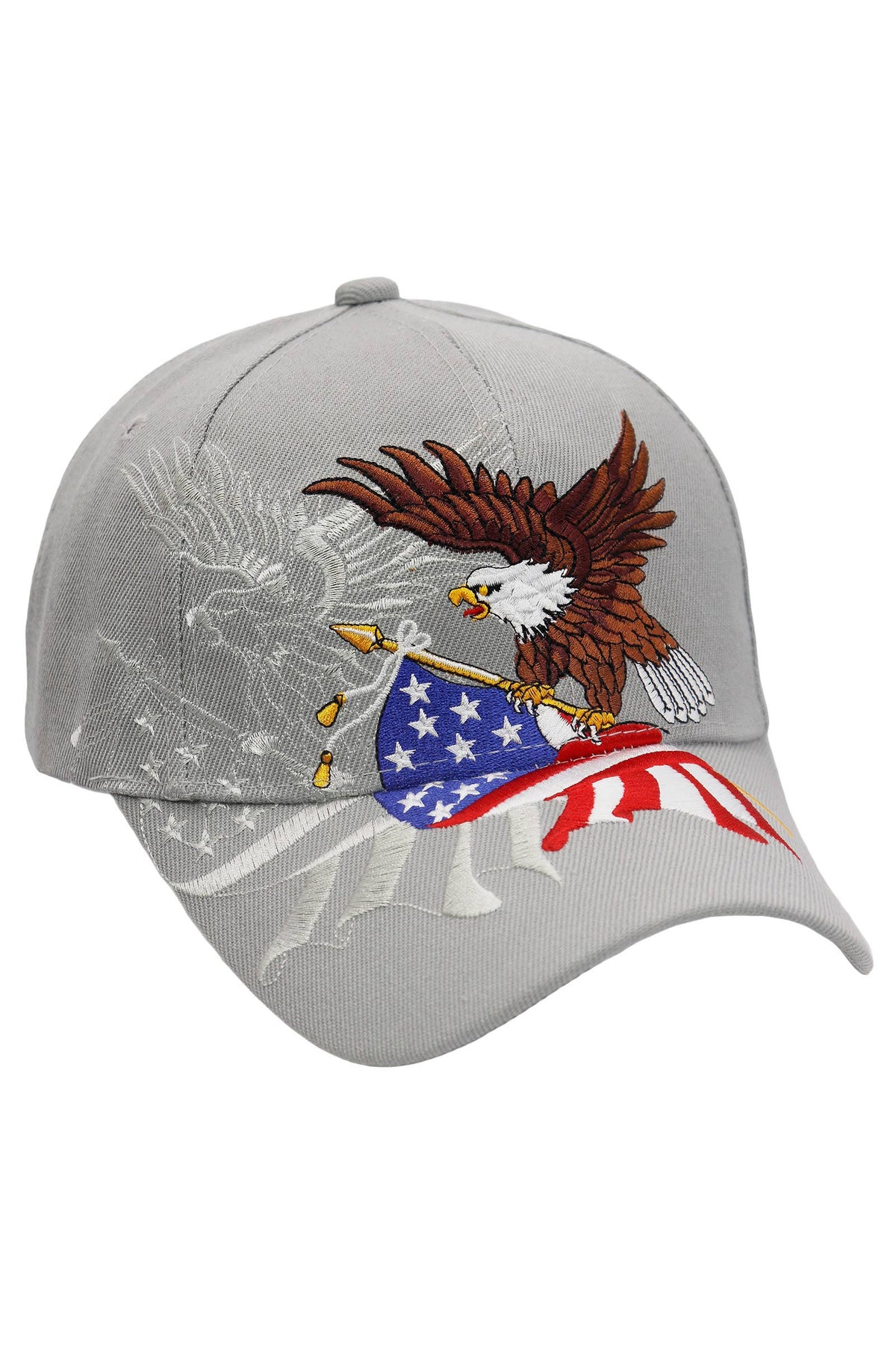 American Flag Bald Eagle Acrylic Baseball Cap
