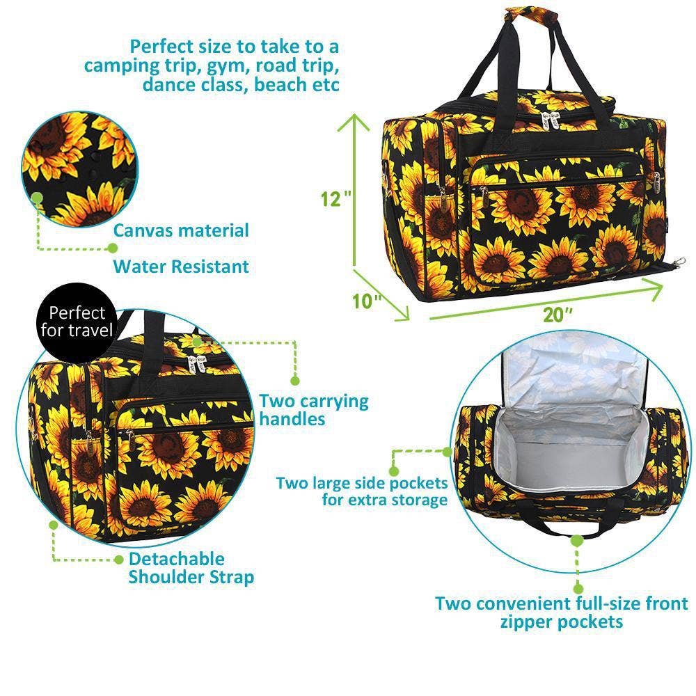 Sunflower NGIL Canvas 20" Duffle Bag