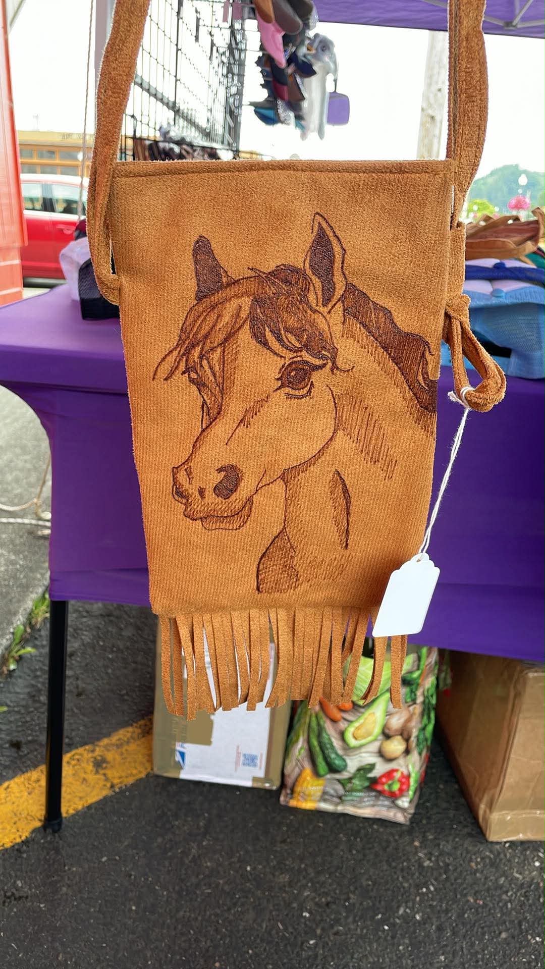custom fringe purse