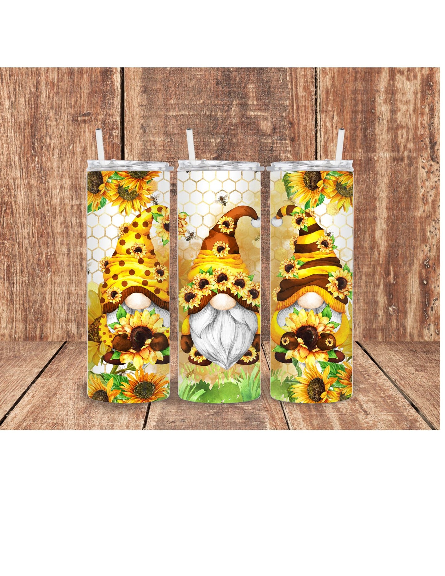 Gnome Sunflower tumbler