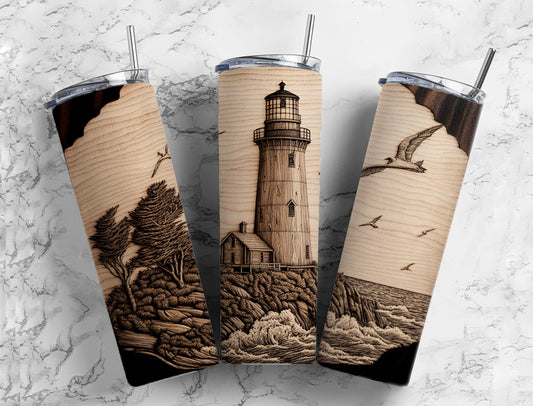 Lighthouse old fashion tumbler