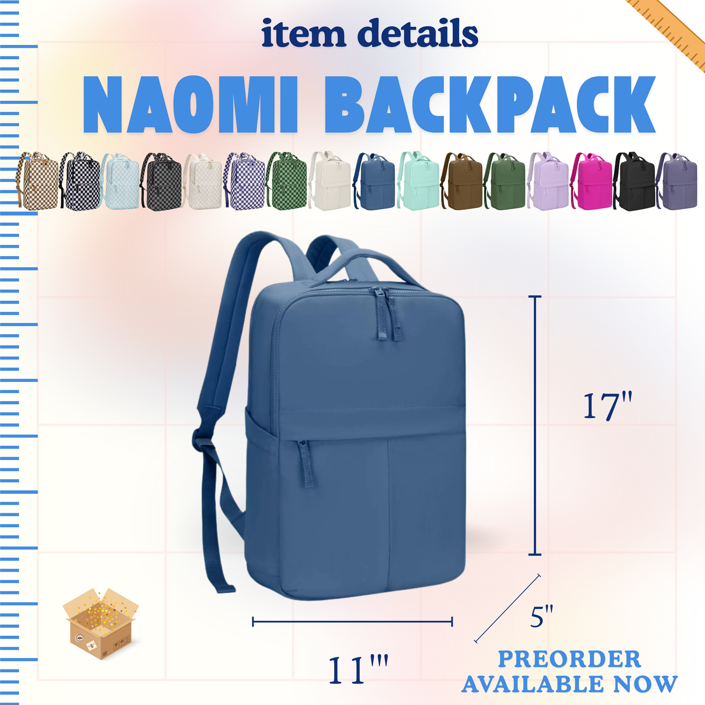 The Naomi Backpack - Solids -