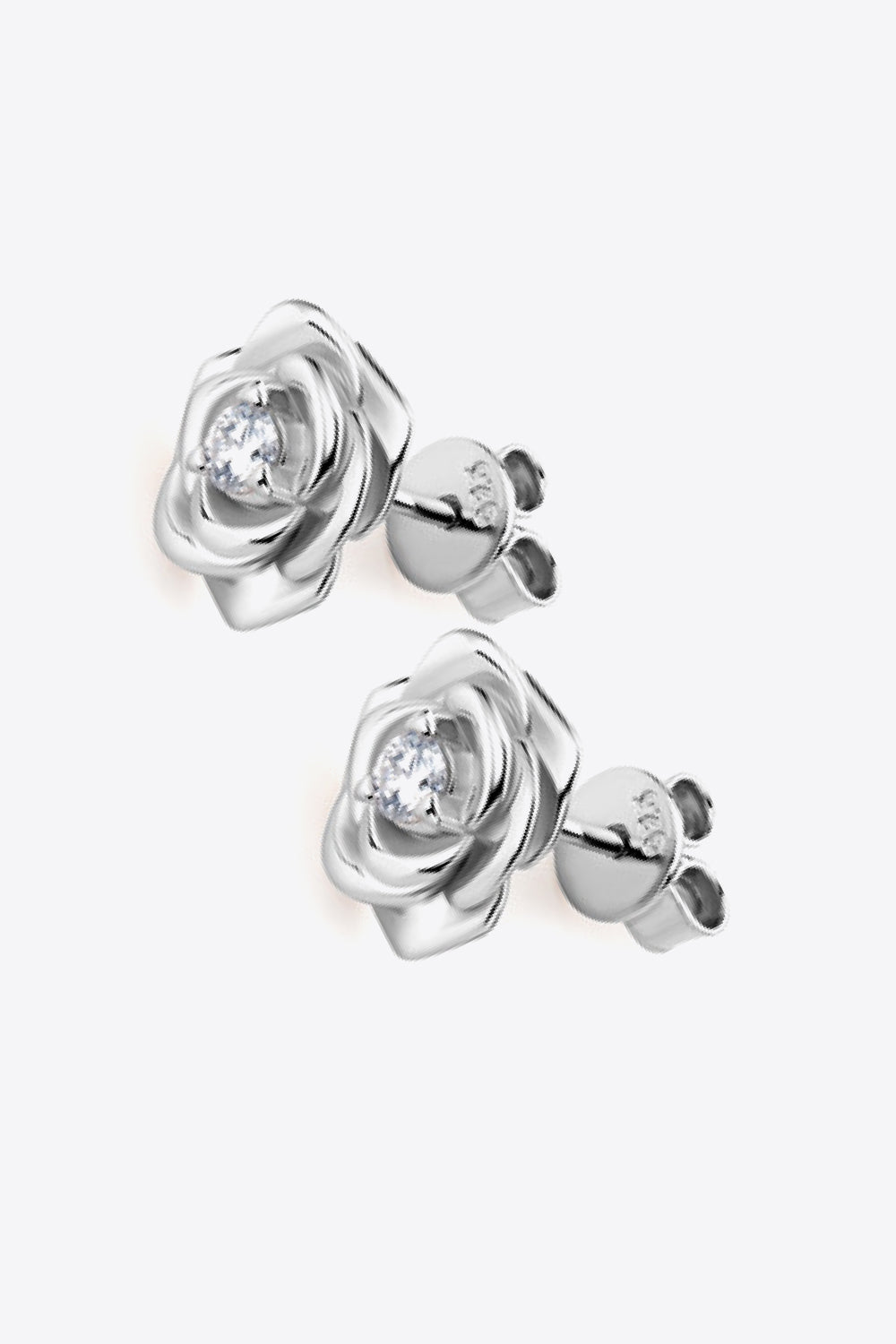 Moissanite Flower 925 Sterling Silver Earrings