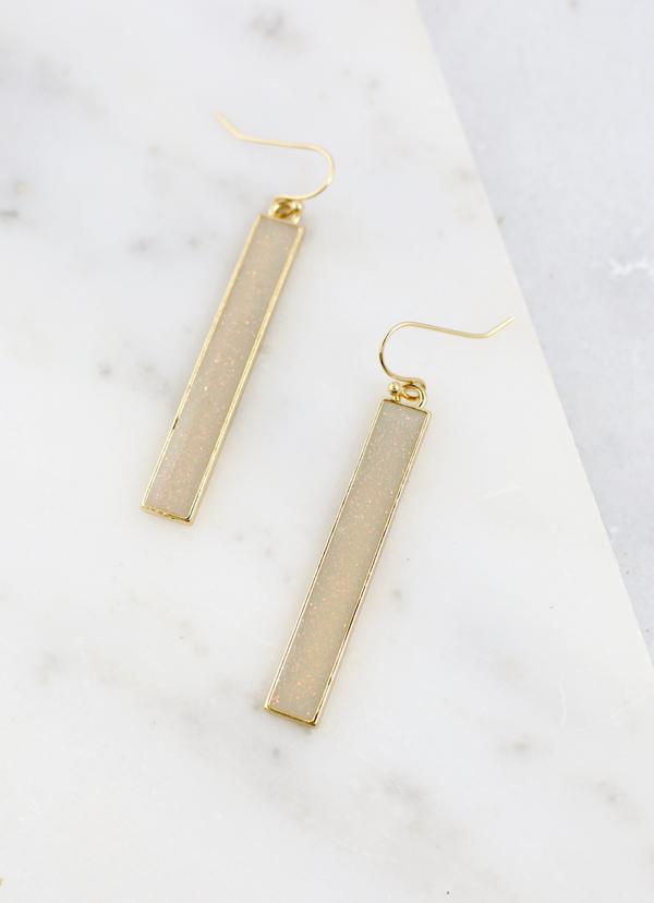 Shimmer Bar Earrings