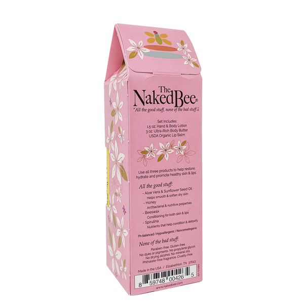 Naked Bee Vanilla, Rose, Honey Collection