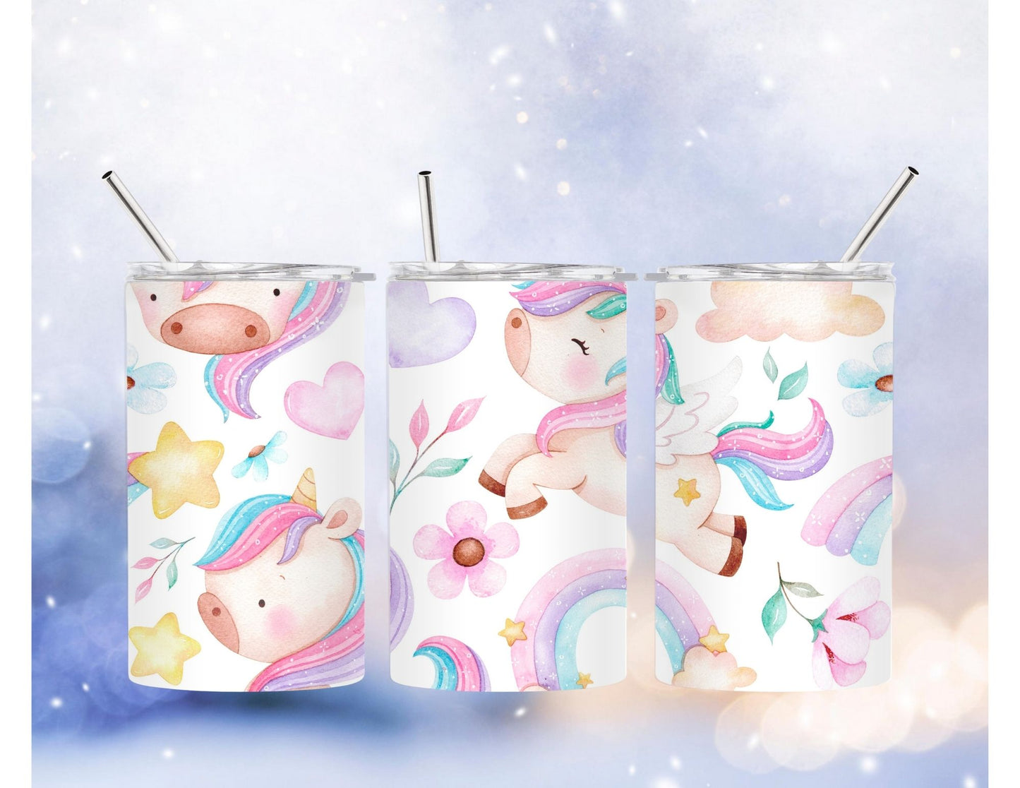 unicorn tumbler or sippy tumbler