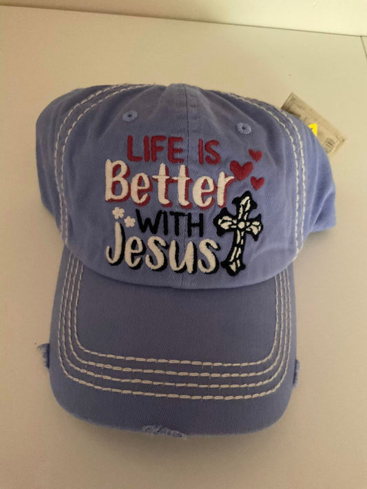 Life better with Jesus hat