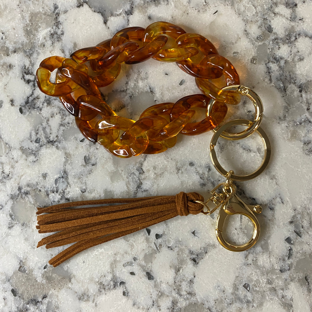 Amber Link Keychain