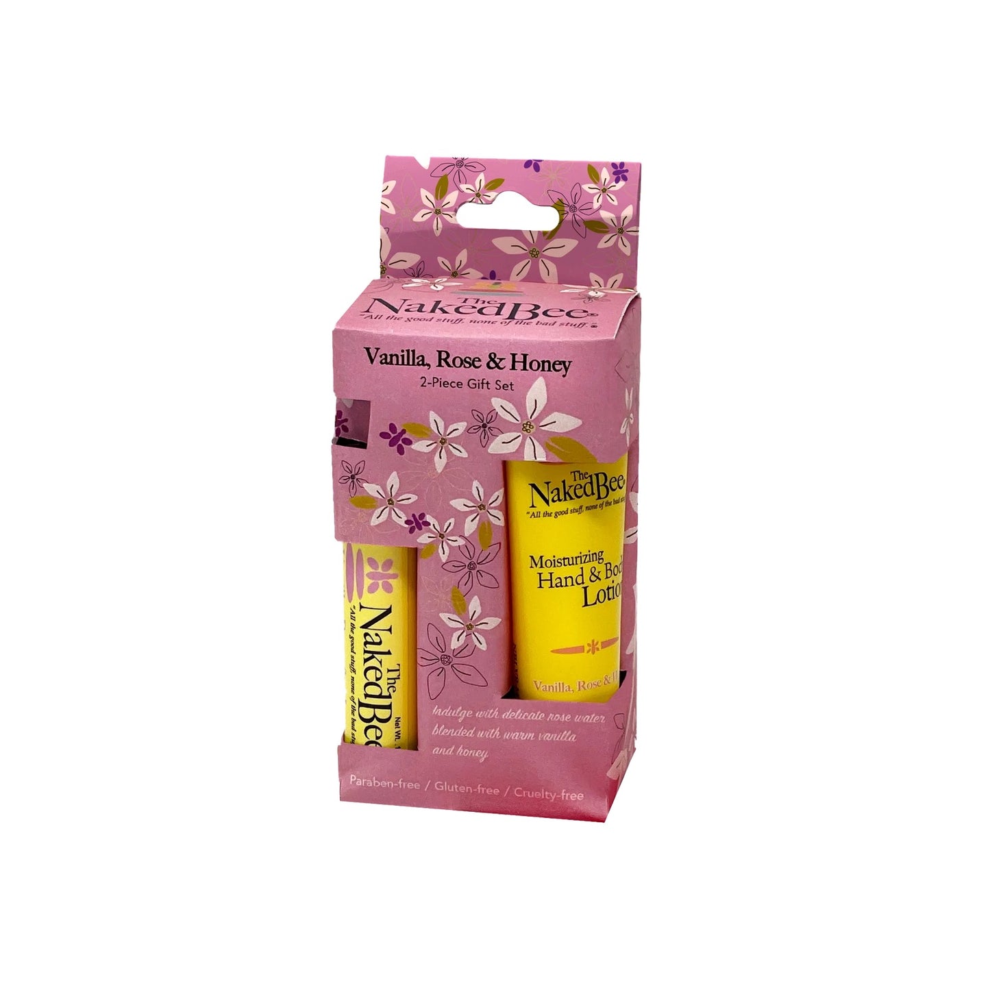 Naked Bee pocket pack vanilla, rose & honey