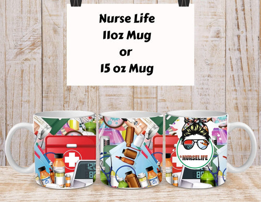 15 oz nurse life mug