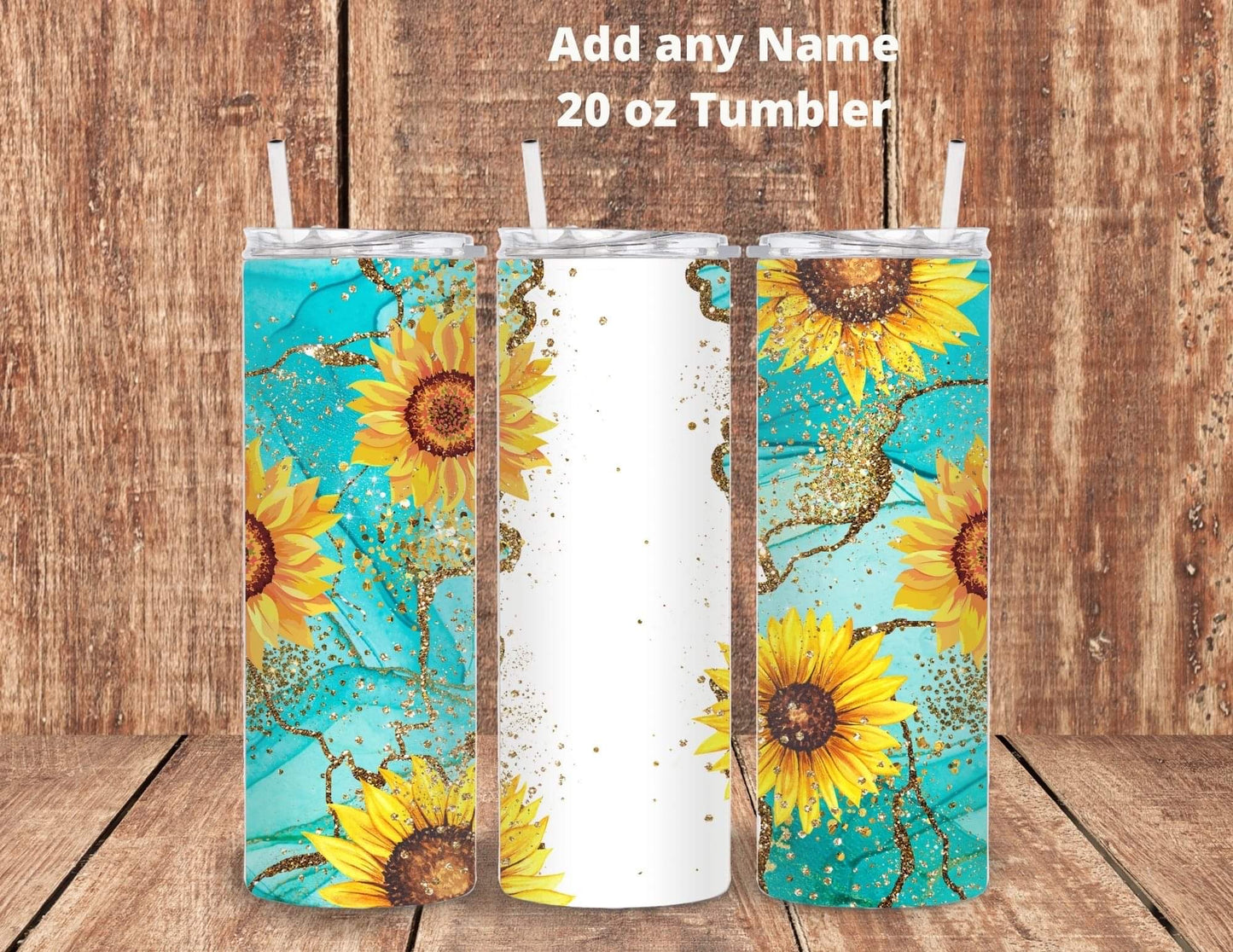 Sunflower tumbler 20 oz